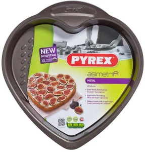 Форма PYREX Heart Cake Pan 26 см металева