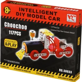 Конструктор металлический Same Toy Inteligent DIY Model Car Поезд 117 элементов (58033Ut)