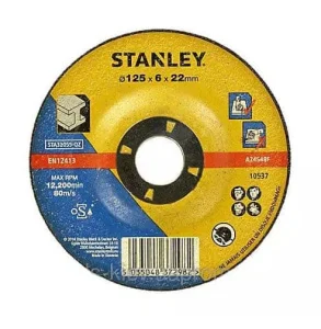 Круг шліфувальний по метлу STANLEY 125x6x22,23мм (STA32055)
