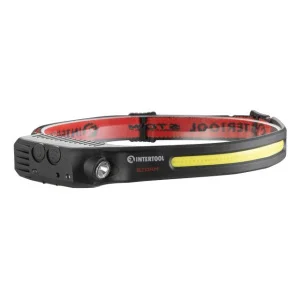 Ліхтар налобний Intertool STORM акумуляторний COB+SMD (LB-0315)