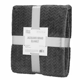 Фото плед ardesto jacquard braid 160х200см серый (art0203jb)