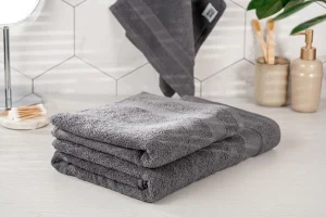 Фото полотенце ardesto supersoft махровое графит 30х50см (art2230mc)