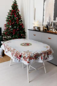 Фото скатерть гобеленовая прованс carousel овальная 135x240см (041795)