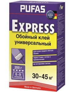 Клей для шпалер Pufas Express EURO 3000 200г