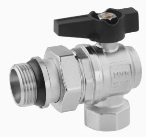 Кран-американка кульовий Karro Uno Black 1“ ВЗ PN40 (KR-06/87)