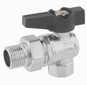 Кран-американка кульовий Karro Uno Black 1/2“ ВЗ PN40 (KR-06/85)