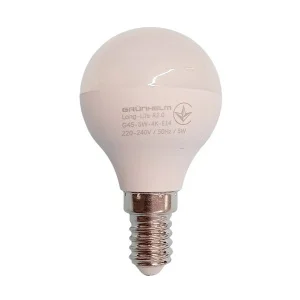 Лампа LED Grunhelm Long-Life R2,0 G45-5W-4K-E14 (149232)