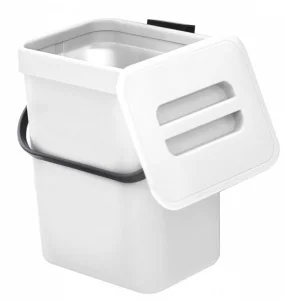 Фото мусорное ведро mvm bin-11 белое 3л (bin-11 3l white/anthracite)