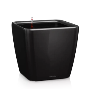 Фото вазон lechuza quadro premium ls 35 черный 35,5x35,5x32,5см 17л (16169)