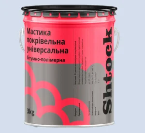 Мастика бітумно-полімерна для покрівлі Shtock 3кг (10610407)