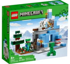 Фото конструктор lego minecraft замерзшие верхушки 304 предмета (21243)