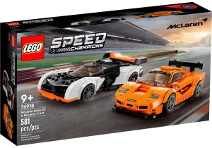 Фото конструктор lego speed champions mclaren solus gt и mclaren f1 lm 581 деталь (76918)