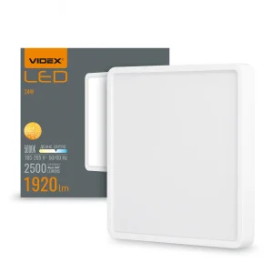 Світильник накладний квадрат VIDEX 24W 5000K White (VL-DLSS-245)