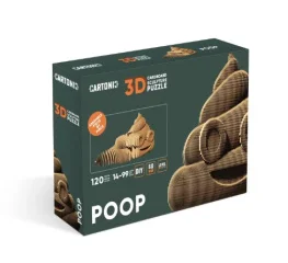 Фото картонный конструктор cartonic 3d puzzle poop (cartmpoo)