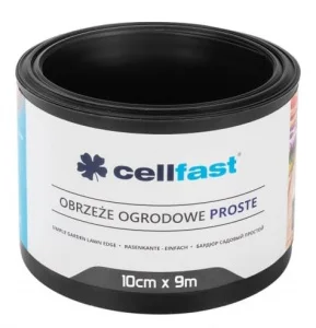 Бордюрна стрічка Cellfast пряма 10смx9м чорна (30-231H)