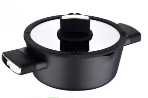 Каструля з кришкою Bergner Ion plus 24см, 3,5л (BG-35911-BK)