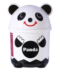 Фото мусорное ведро mvm panda bin-07 белое 1,2л (bin-07 1,2l white)