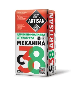 Штукатурка цементно-известковая Artisan С-38 25кг