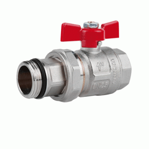 Кран шаровий Icma №215 Red 1" з антипротічкою прямий (87215AF11)