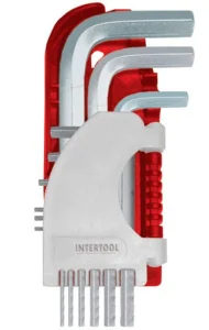 Набір ключів шестигранних Intertool 1,5-10 мм 9шт (HT-1801)