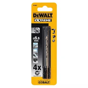 Свердло по металу DeWALT EXTREME INDUSTRIAL COBALT HSS-CO 5,5x52x93мм (DT4907)