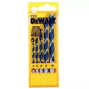 Набір свердел по дереву DeWALT EXTREME IMPACT спіральні 5шт (DT4535)