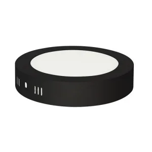 Світильник накладний Horoz Electric CAROLINE-12 12W 6400K 840Lm d-160мм чорний круглий (016-025-0012-050)