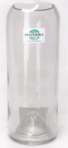 Ваза Mazhura скляна прозора 20см, d7,5см (mz708501)