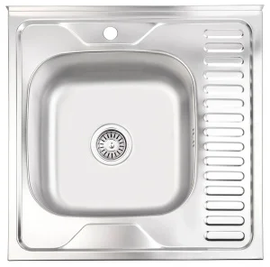 Кухонна мийка Brinex Satin 6060-L 0,6мм (BRIN6060LSAT06)