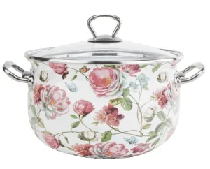 Каструля Gusto Premium Квіткова ніжність GT-T-224-F 24см 5,7л (87729)