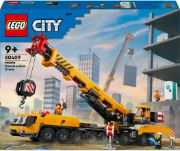 Фото конструктор lego city желтый передвижной строительный кран (60409)