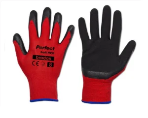 Рукавички захисні Bradas Perfect Soft Red латекс розмір 8 (RWPSRD8)