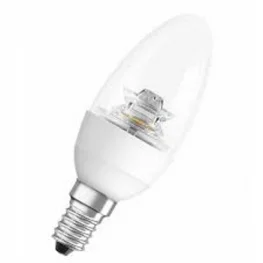 Фото светодиодная лампа osram led star clb40 5.4w/830 220-240v cl e14