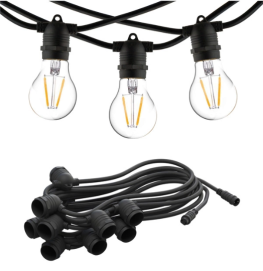   nowodvorski festoon lights 10xe27 6m ip65 (7873)