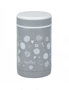 Термос для їжі металевий Nuvita 0.5л сірий (NV1472)