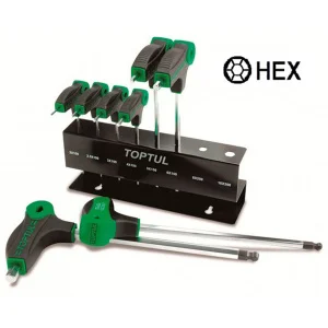 Набір ключів шестигранних TOPTUL 2-10мм 8шт (GAAX0801)
