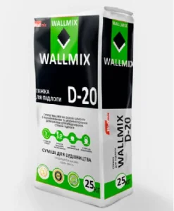 Стяжка для підлоги з підігрівом Wallmix М-200 25кг