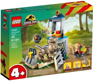 Фото конструктор lego jurassic park побег велоцираптора 137 деталей (76957)