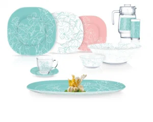 Сервіз столовий Luminarc Carine Annalee Turquoise 46 предметів (5491Q)