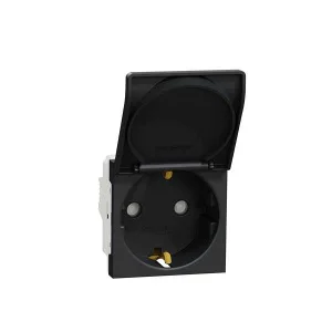 Розетка Schneider Unica New NU303754TA антрацит