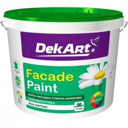 Краска фасадная DekArt Facade Paint белая 6,3кг