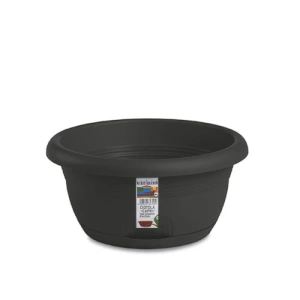 Вазон із системою автополиву Stefanplast Capri антрацит 25x12см 3л (84253)