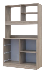 Фото мини-кухня doros лея дуб сонома/белый 100х43х171см (81359335)