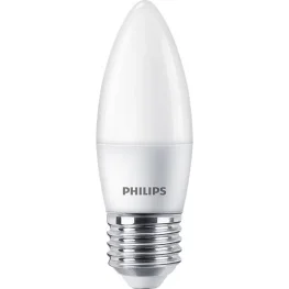 Фото светодиодная лампа philips ess ledcandle 6w 620lm e27 840 (929002970907)