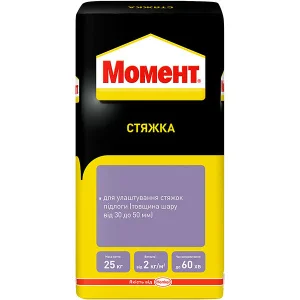 Самовыравнивающаяся стяжка Момент 30-50 мм 25кг