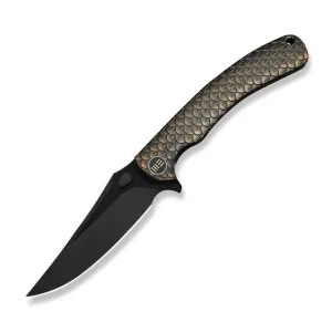 Нож складной туристический Weknife Dracarys, 9,1см Böhler M390/титан 6AL4V бронзовый/черный (WE25061B-4)