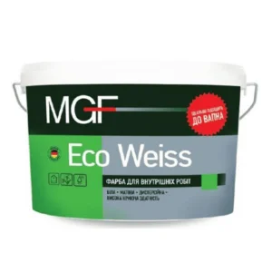Фарба інтер'єрна акрилова MGF M1 Eco weiss матовий 3,5кг