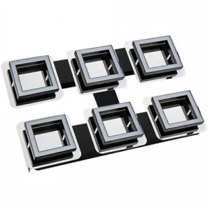 Світильник стельовий Horoz Electric LİKYA-6 6x5W 4000K 1800Lm 430x260мм хром (036-007-0006-010)