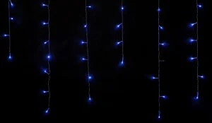 Фото гирлянда внутренняя delux icicle c 100led ip20 синий 3,2х0,7м (90015253)