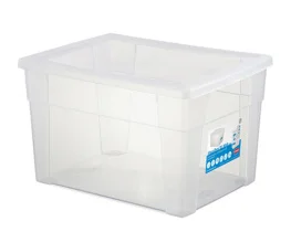 Фото емкость для хранения stefanplast visualbox с крышкой 39x29x24см 20л (13055)